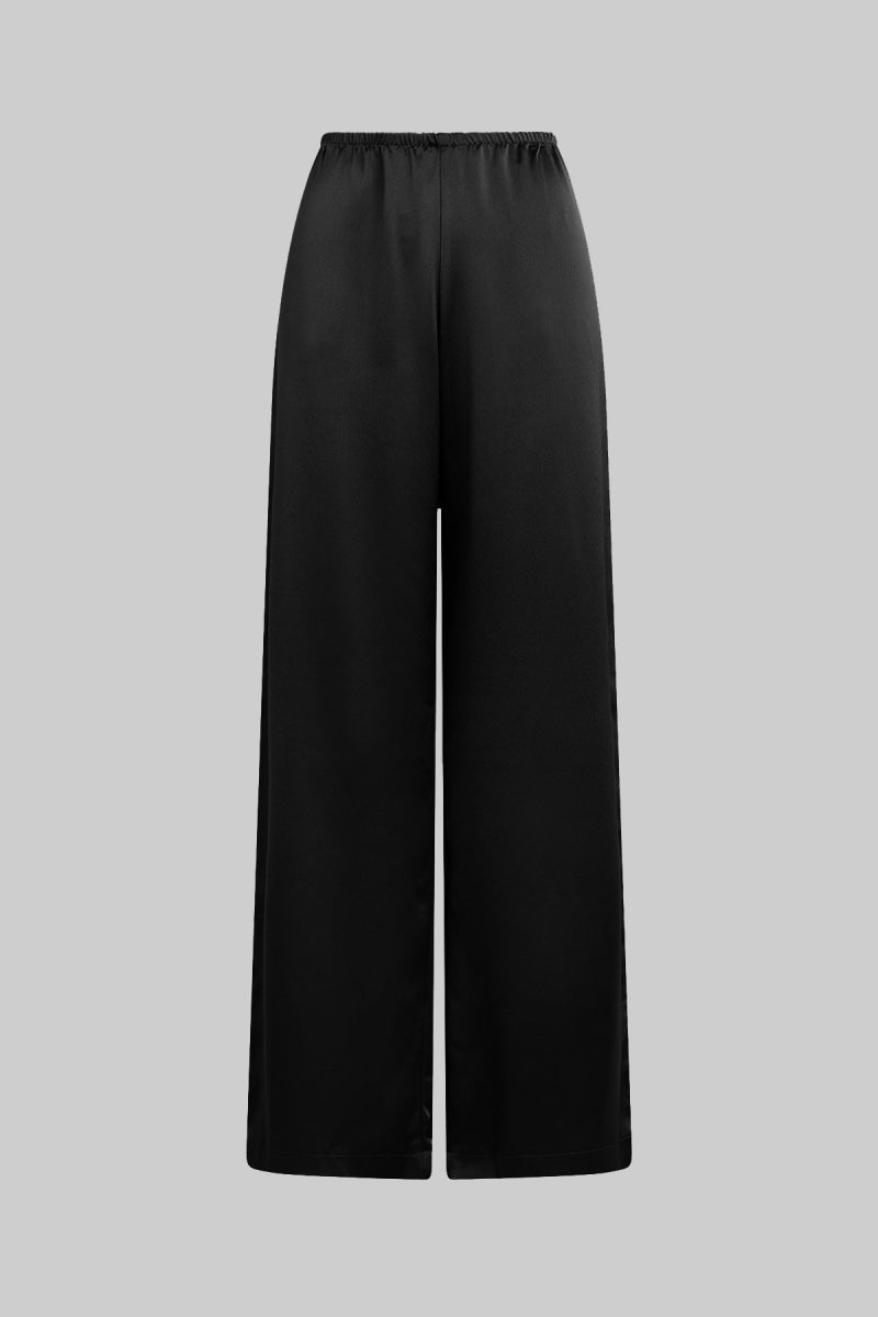 LESET BARB WIDE LEG PANT BLACK GBG