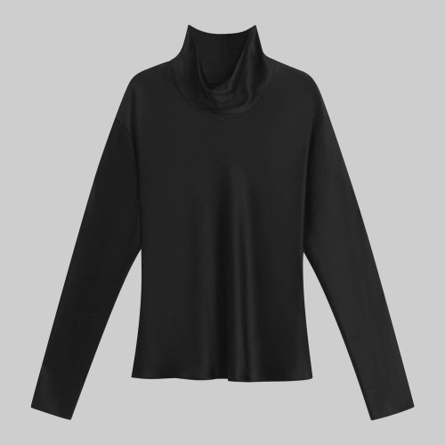 LESET BARB HR24 Barb Long Sleeve Cowlneck Black Flat b1e6943a 4b2f 4ae0 9e51 2c448de0cda1