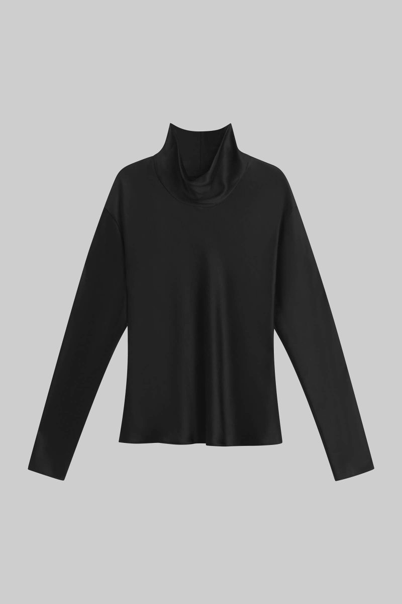 LESET BARB HR24 Barb Long Sleeve Cowlneck Black Flat b1e6943a 4b2f 4ae0 9e51 2c448de0cda1