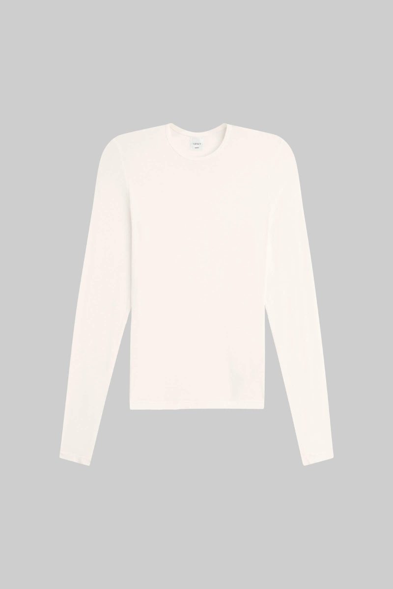 LESET JULIEN JULIENSLIMFITLONGSLEEVE CREME FLAT 1