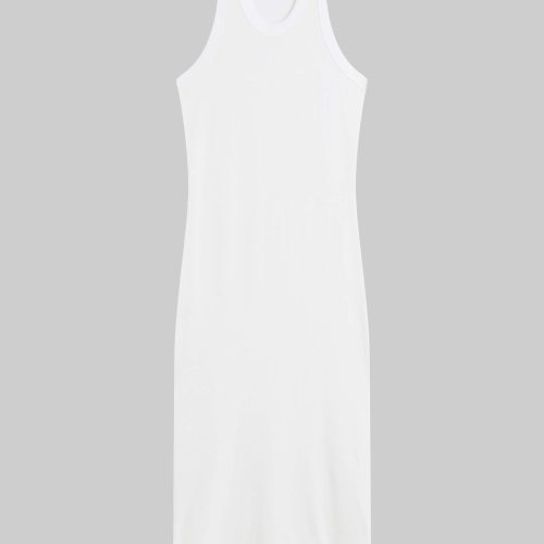 LESET KELLY KELLYRACERBACKMIDIDRESS WHITE FLAT 1