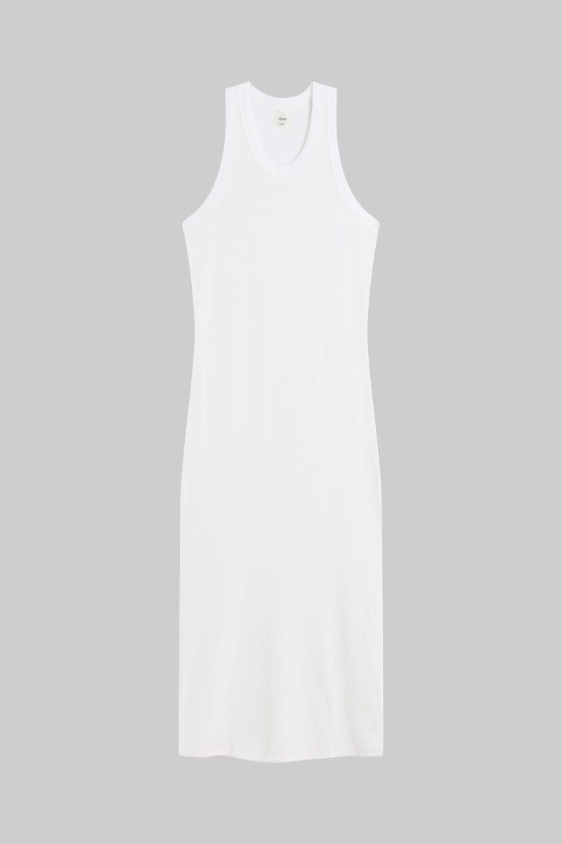 LESET KELLY KELLYRACERBACKMIDIDRESS WHITE FLAT 1