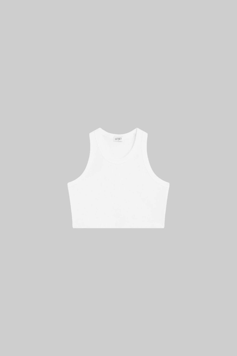 LESET KELLY KELLYRACERBACKTANK WHITE FLAT 1