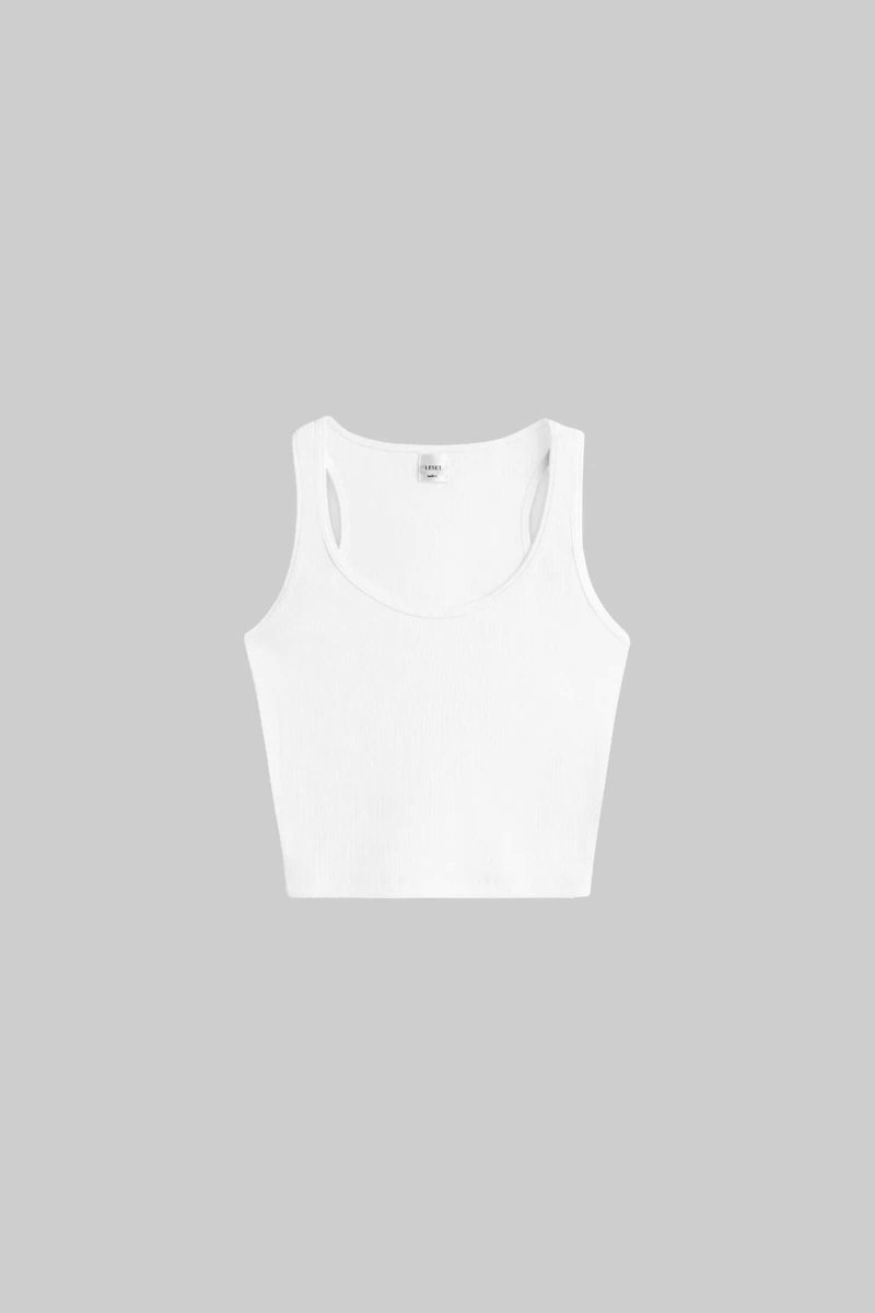 LESET KELLY KELLYSCOOPNECKTANK WHITE FLAT 1