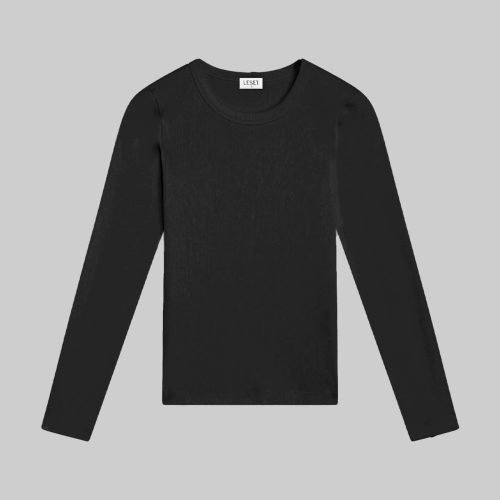 LESET KELLY KELLYSLIMFITLONGSLEEVE BLACK FLAT 1