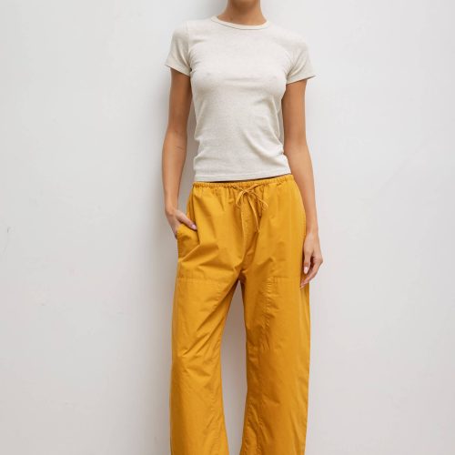 LESET KYOTO KYOTOCARPENTERPANT MUSTARD ONMODEL 2