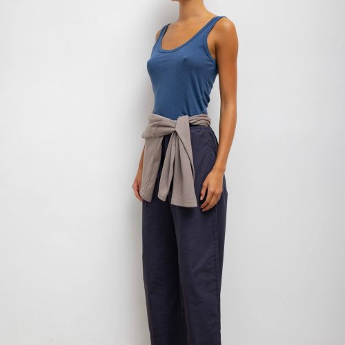 LESET LAURA LAURASCOOPNECKTANK DENIM ONMODEL 5