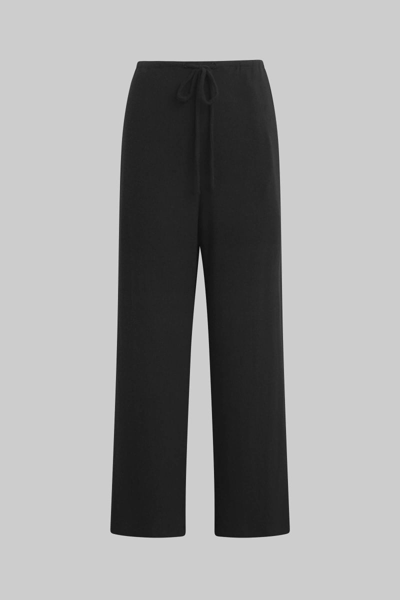 LESET LAUREN LAUREN CROP DRAWSTRING PANT BLACK FLAT 16