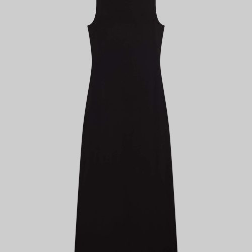 LESET LAUREN LAUREN SLEEVELESS MAXI DRESS BLACK FLAT