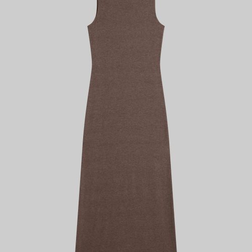 LESET LAUREN LAUREN SLEEVELESS MAXI DRESS BROWN FLAT