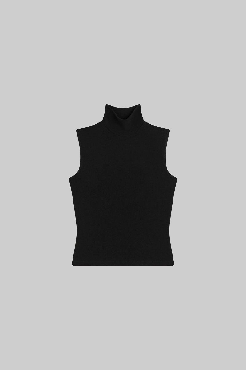 LESET LAUREN LAUREN SLEEVELESS TURTLENECK MOSS FLAT 1