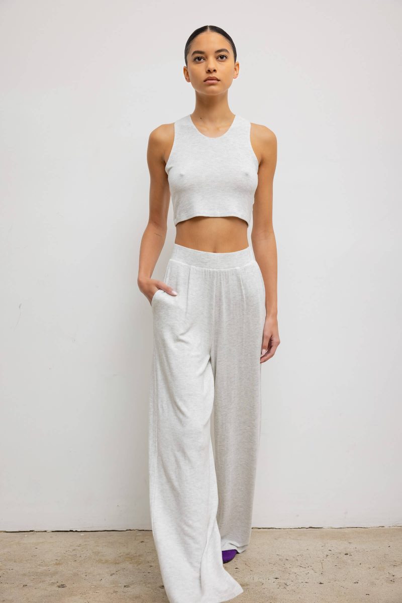 LESET LAUREN LAURENPLEATEDPOCKETPANT CLOUD ONMODEL 2