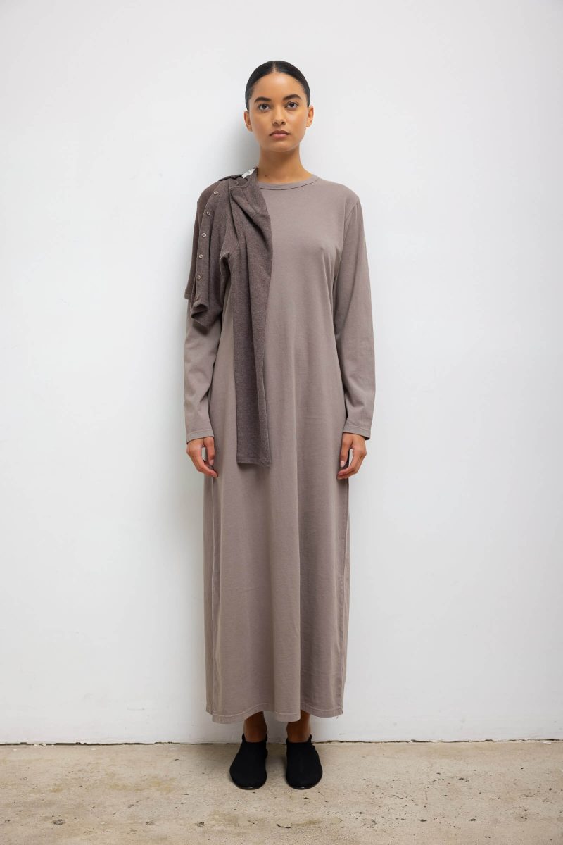 LESET MARGO MARGOLONGSLEEVEMAXIDRESS AFFOGATO ONMODEL 1