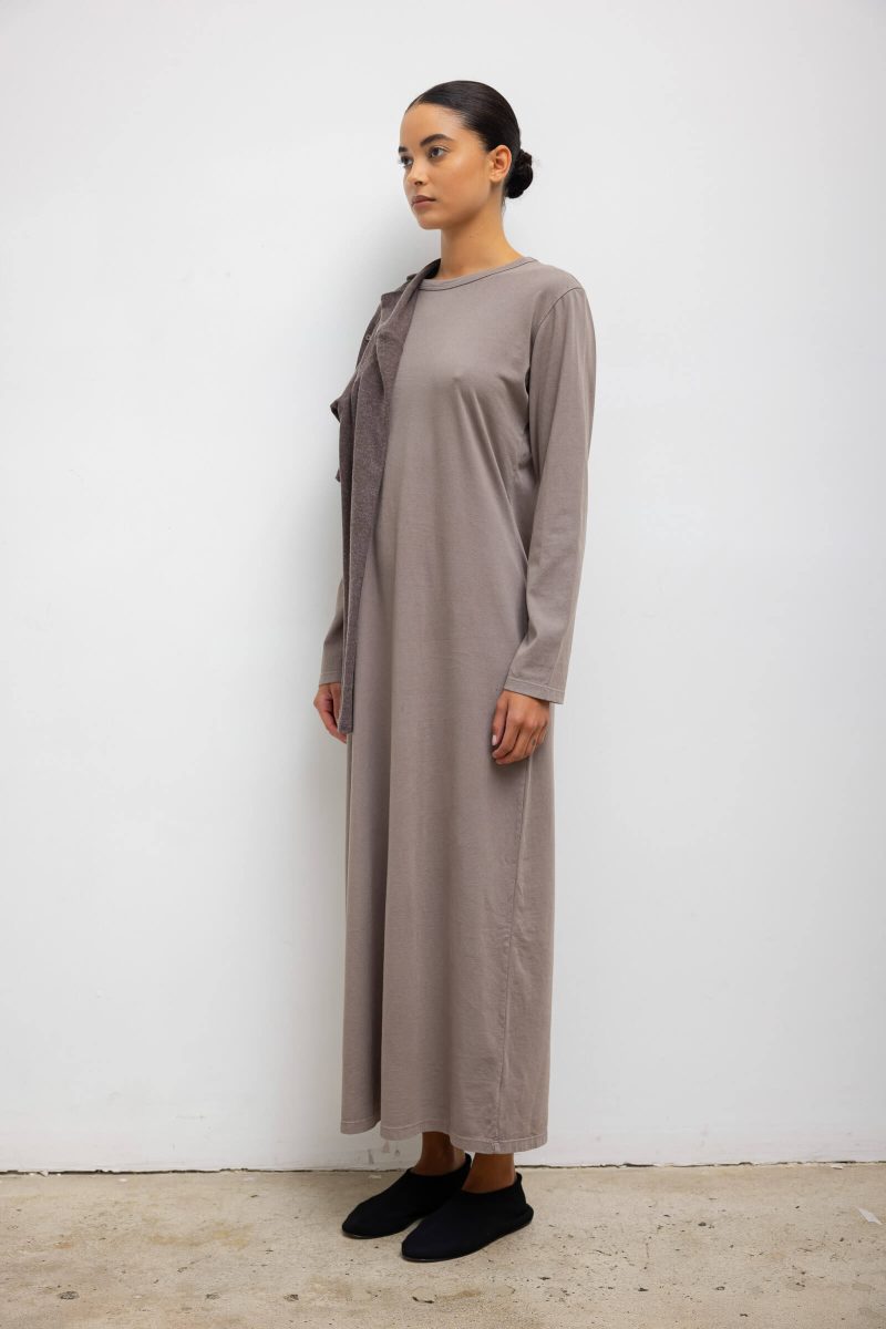 LESET MARGO MARGOLONGSLEEVEMAXIDRESS AFFOGATO ONMODEL 4