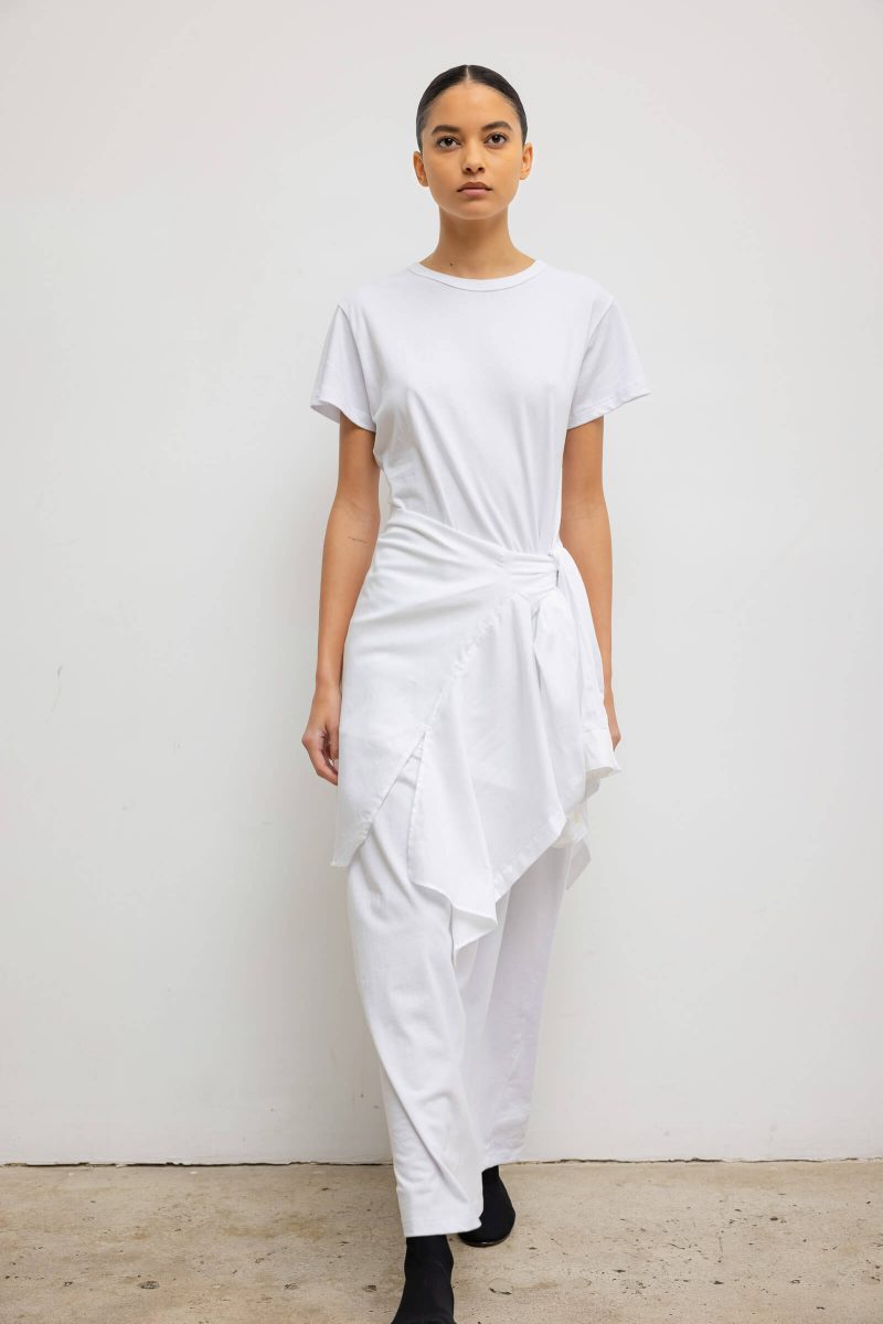 LESET MARGO MARGOMAXIDRESS WHITE ONMODEL 2