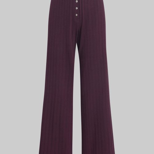 LESET POINTELLE POINTELLE BOXER PANT DARK BERRY FLAT 1