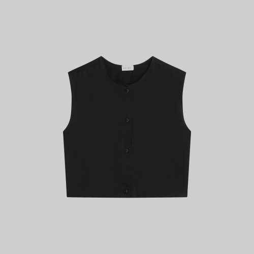 LESET YOKO YOKOCREWNECKVEST BLACK FLAT 1