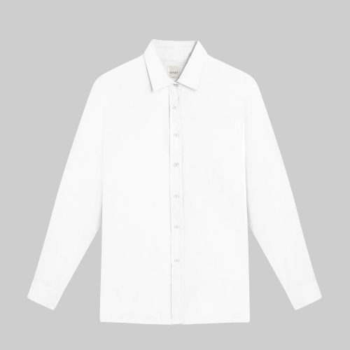 LESET YOKO YOKOOVERSIZEDBUTTONDOWN WHITE FLAT 1