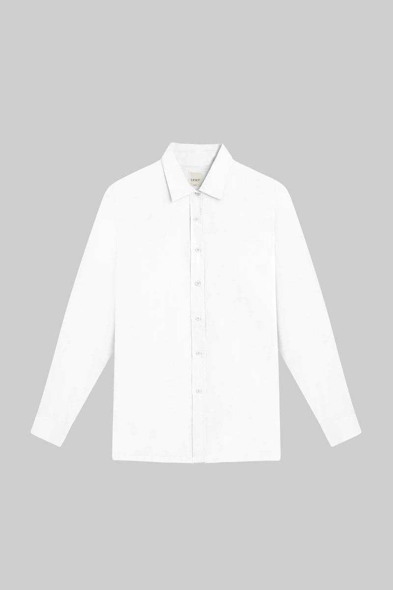 LESET YOKO YOKOOVERSIZEDBUTTONDOWN WHITE FLAT 1