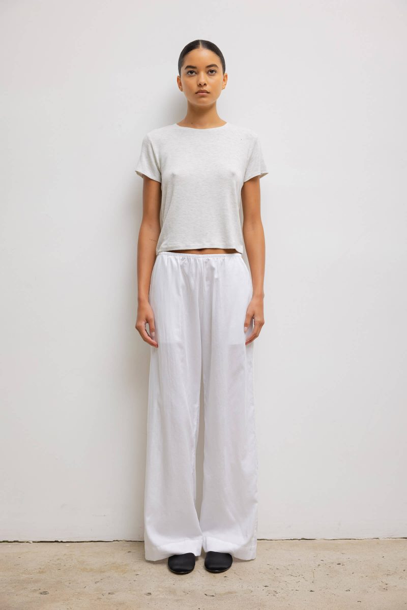 LESET YOKO YOKOPOCKETPANT WHITE ONMODEL 2