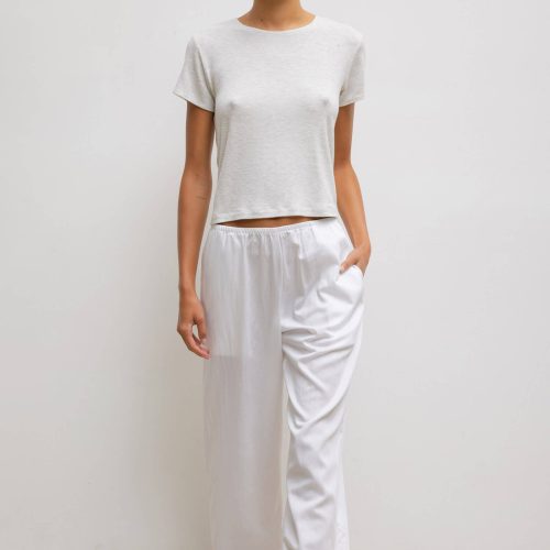 LESET YOKO YOKOPOCKETPANT WHITE ONMODEL 3