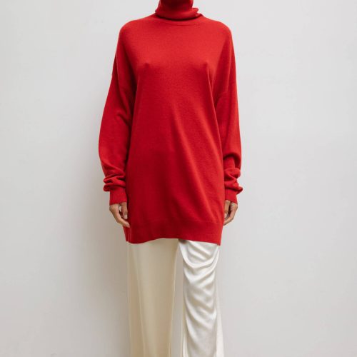 LESET ZOE ZOEOVERSIZEDTURTLENECK BRICK ONMODEL 3